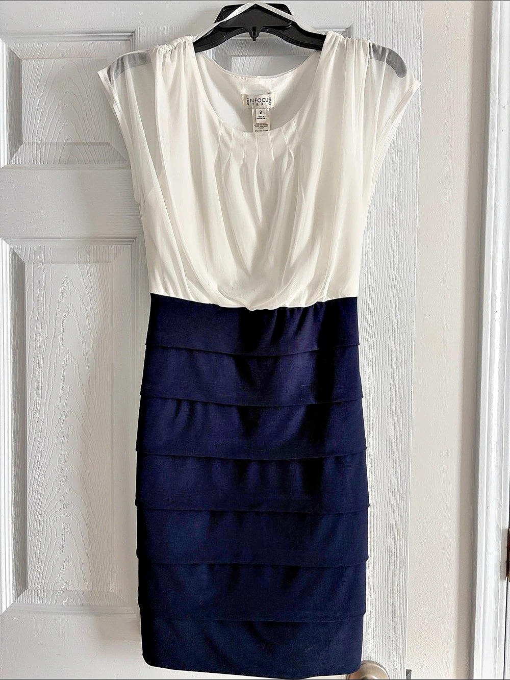 Enfocus Studio Color Block Mini Dress Size 8 NWT